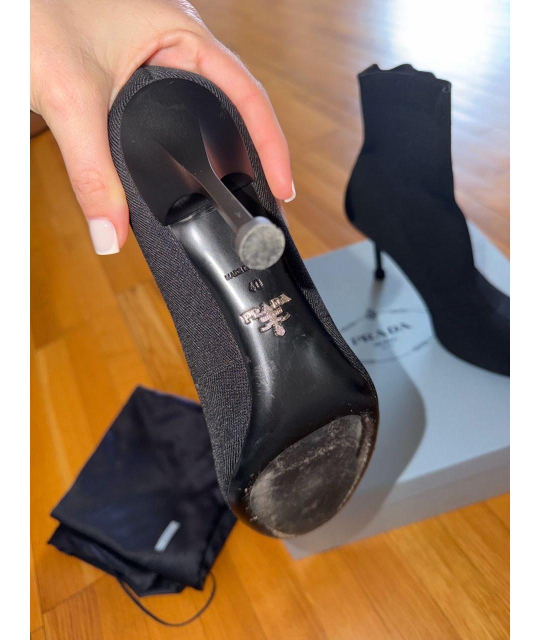 PRADA Черные ботинки, фото 5