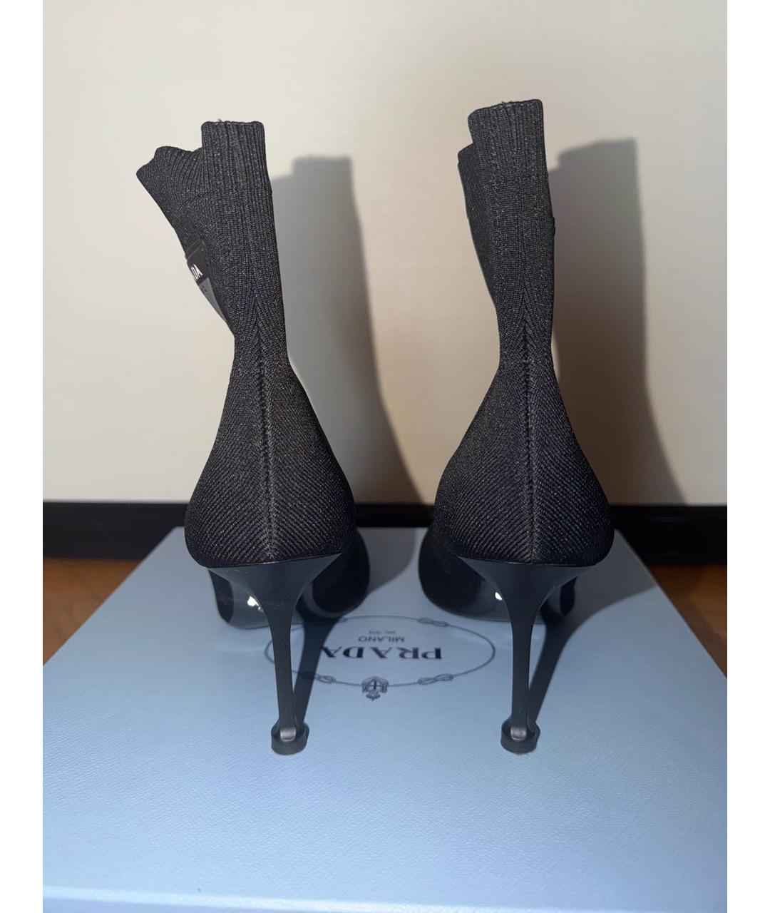 PRADA Черные ботинки, фото 4