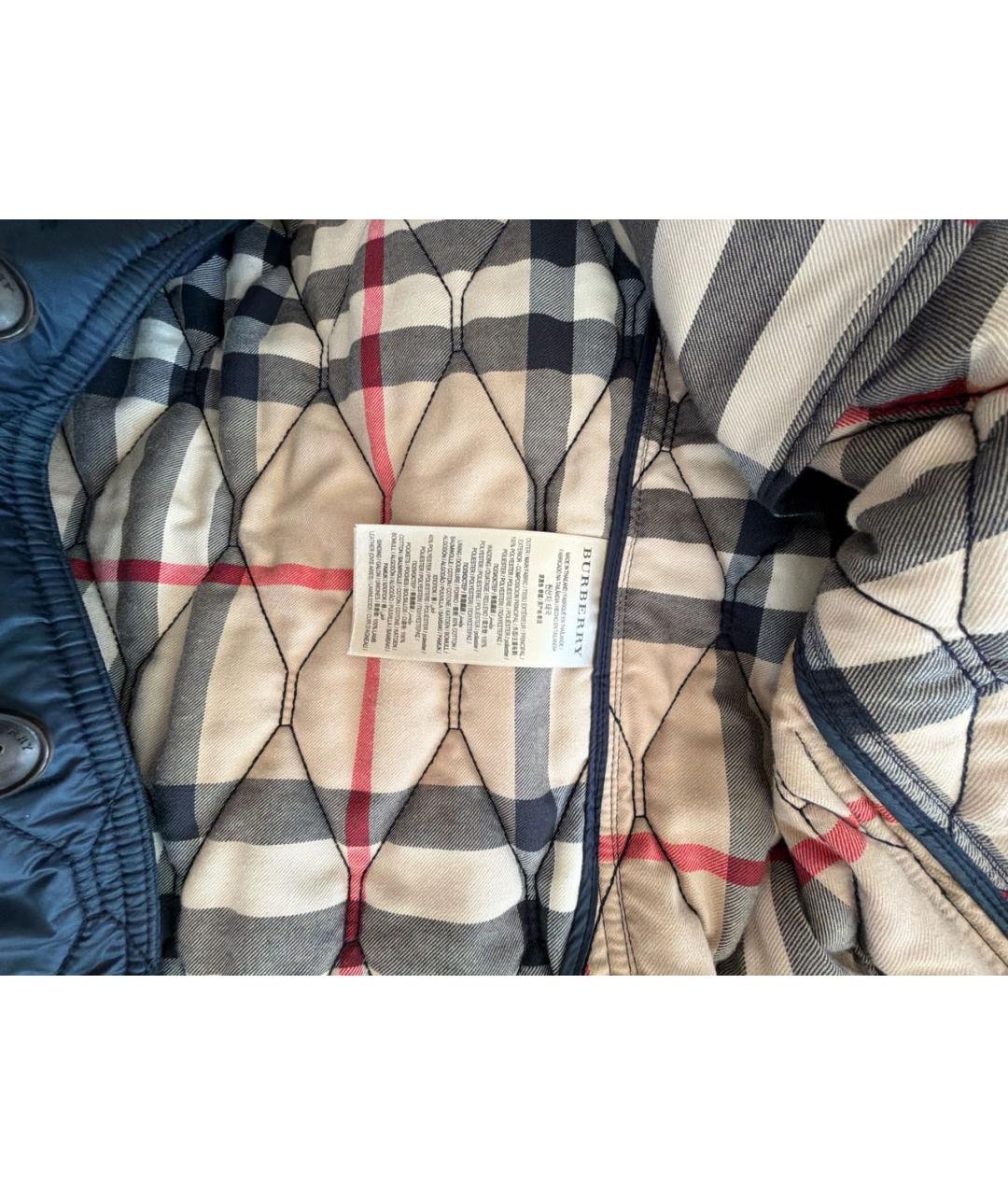 BURBERRY Темно-синяя куртка, фото 8