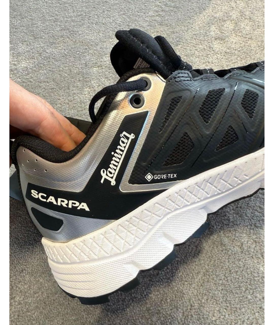 HERNO Черные текстильные низкие кроссовки / кеды, фото 8