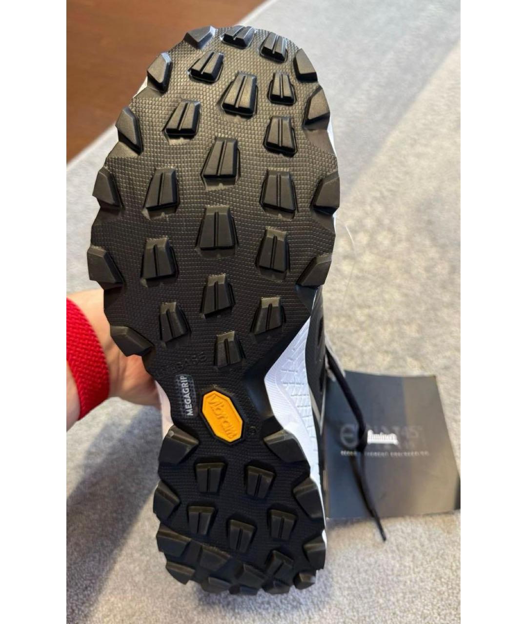 HERNO Черные текстильные низкие кроссовки / кеды, фото 7