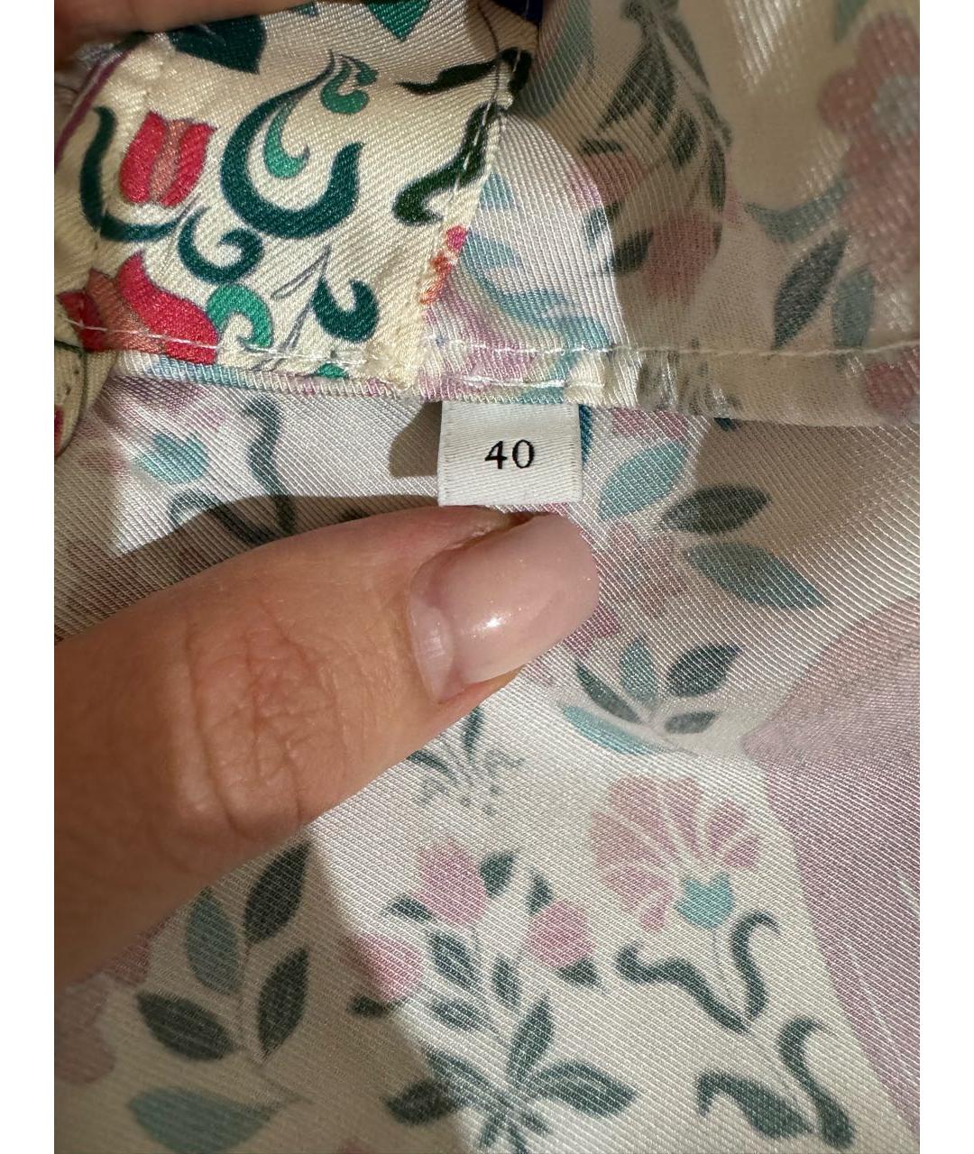 SANDRO Мульти шелковое повседневное платье, фото 5