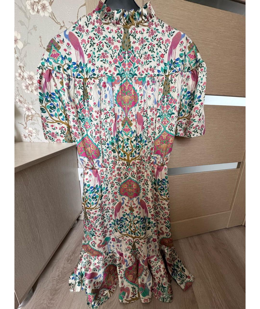 SANDRO Мульти шелковое повседневное платье, фото 2