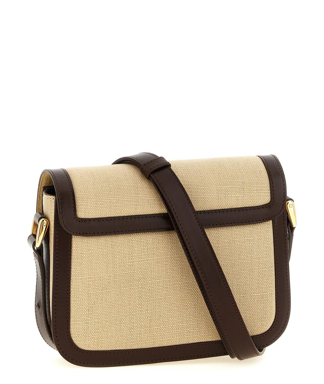 A.P.C. Бежевая хлопковая сумка через плечо, фото 2