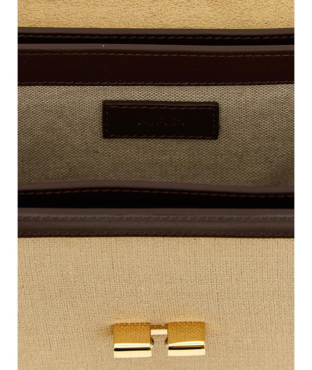 A.P.C. Бежевая хлопковая сумка через плечо, фото 3