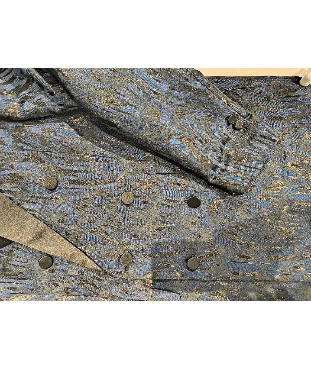 DSQUARED2 Синий полиэстеровый пиджак, фото 4