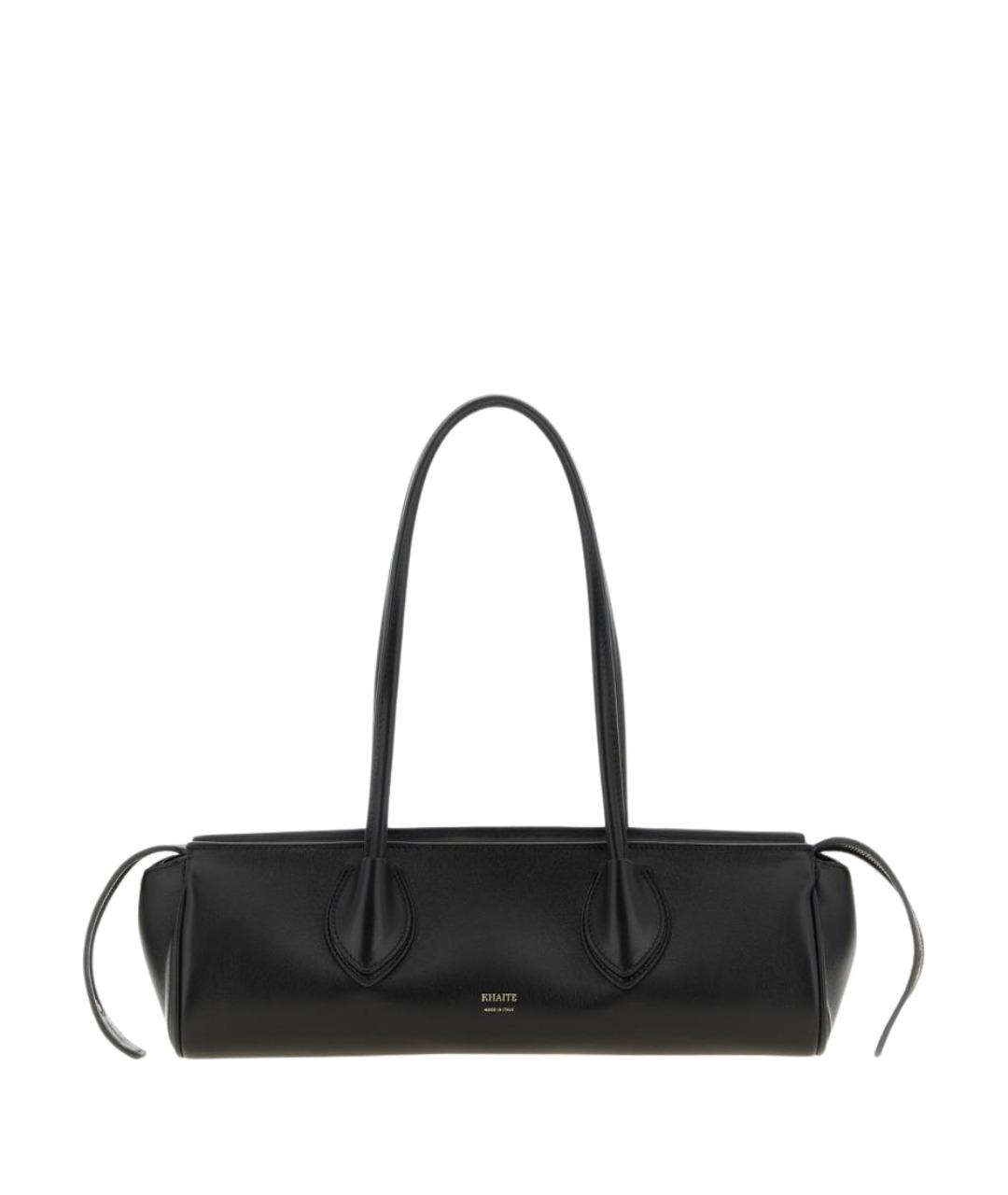 KHAITE Черная кожаная сумка через плечо, фото 1