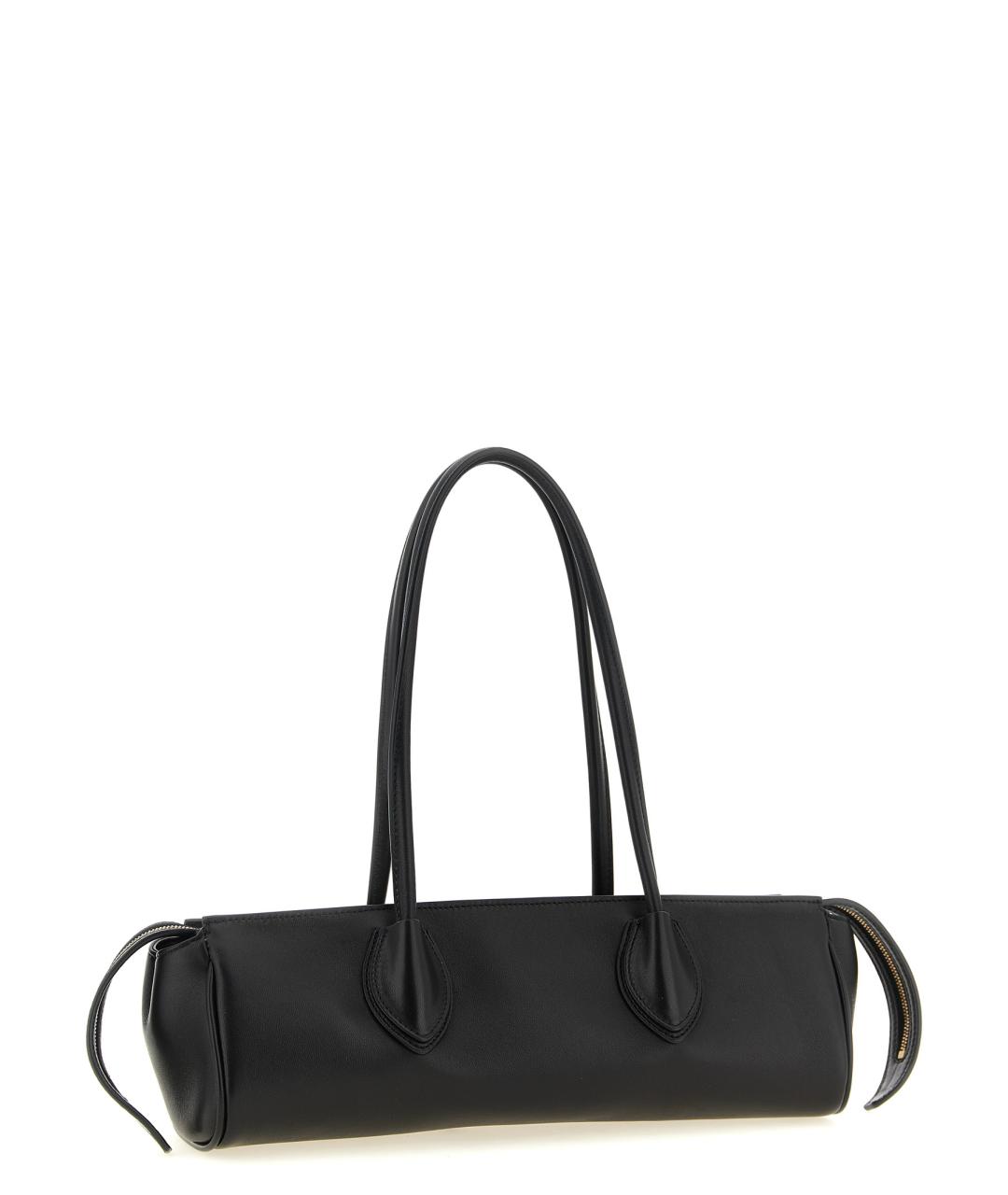 KHAITE Черная кожаная сумка через плечо, фото 2