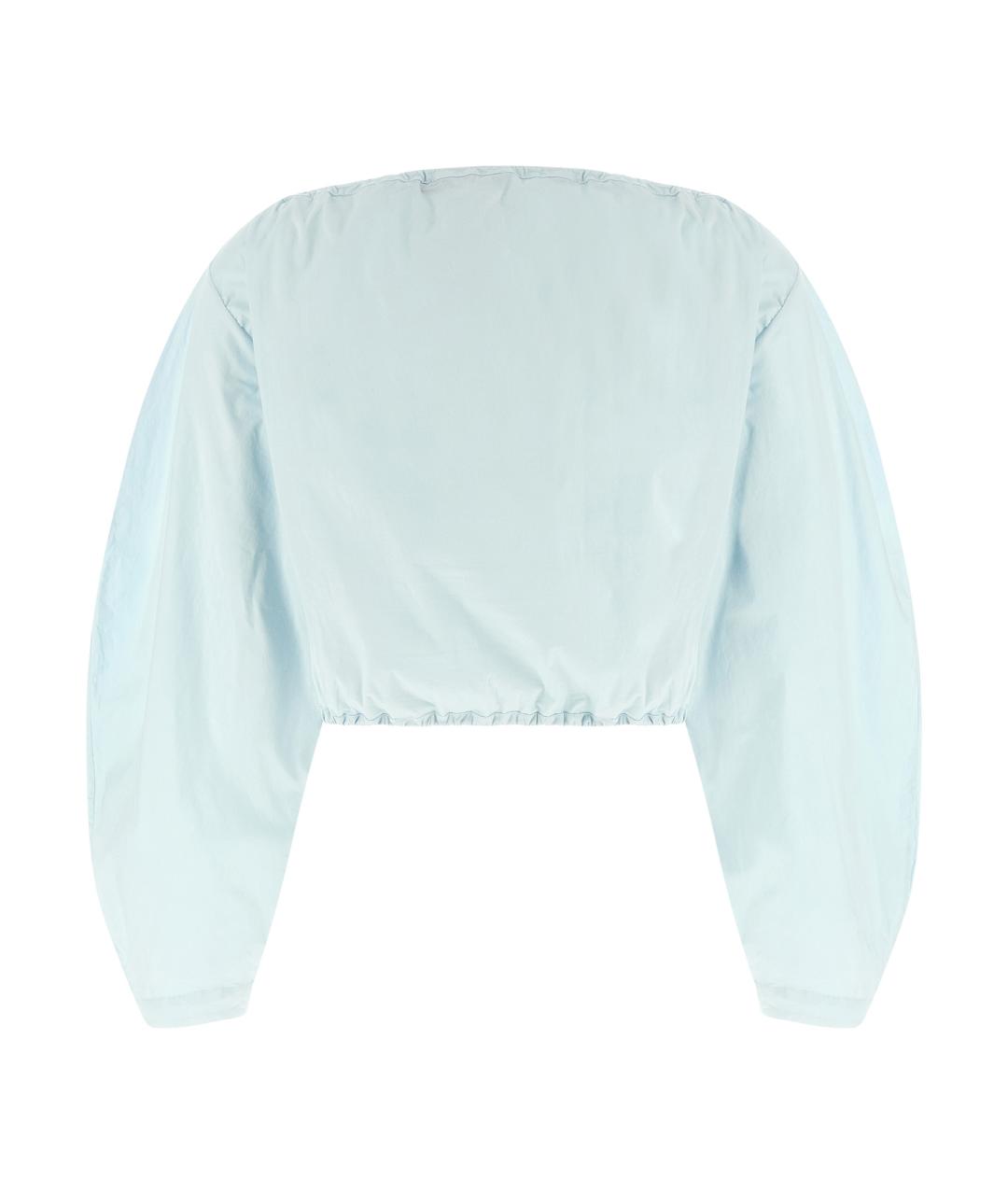 ROTATE Голубая хлопковая рубашка, фото 2