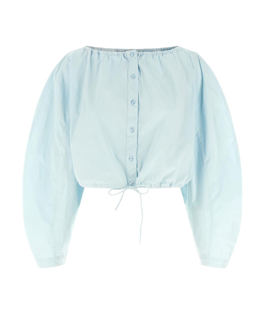 ROTATE Голубая хлопковая рубашка, фото 1