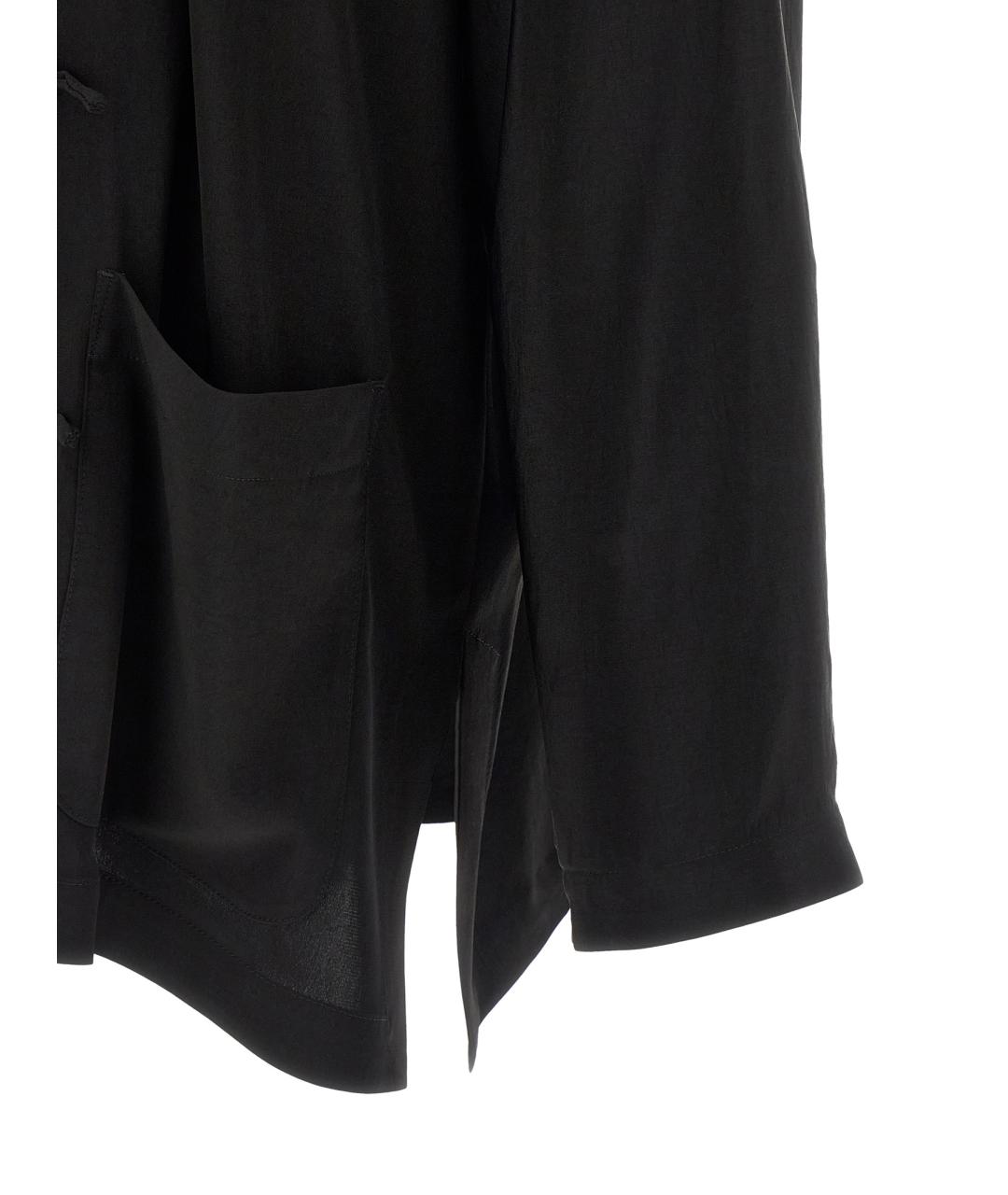 YOHJI YAMAMOTO Черный ацетатный пиджак, фото 4