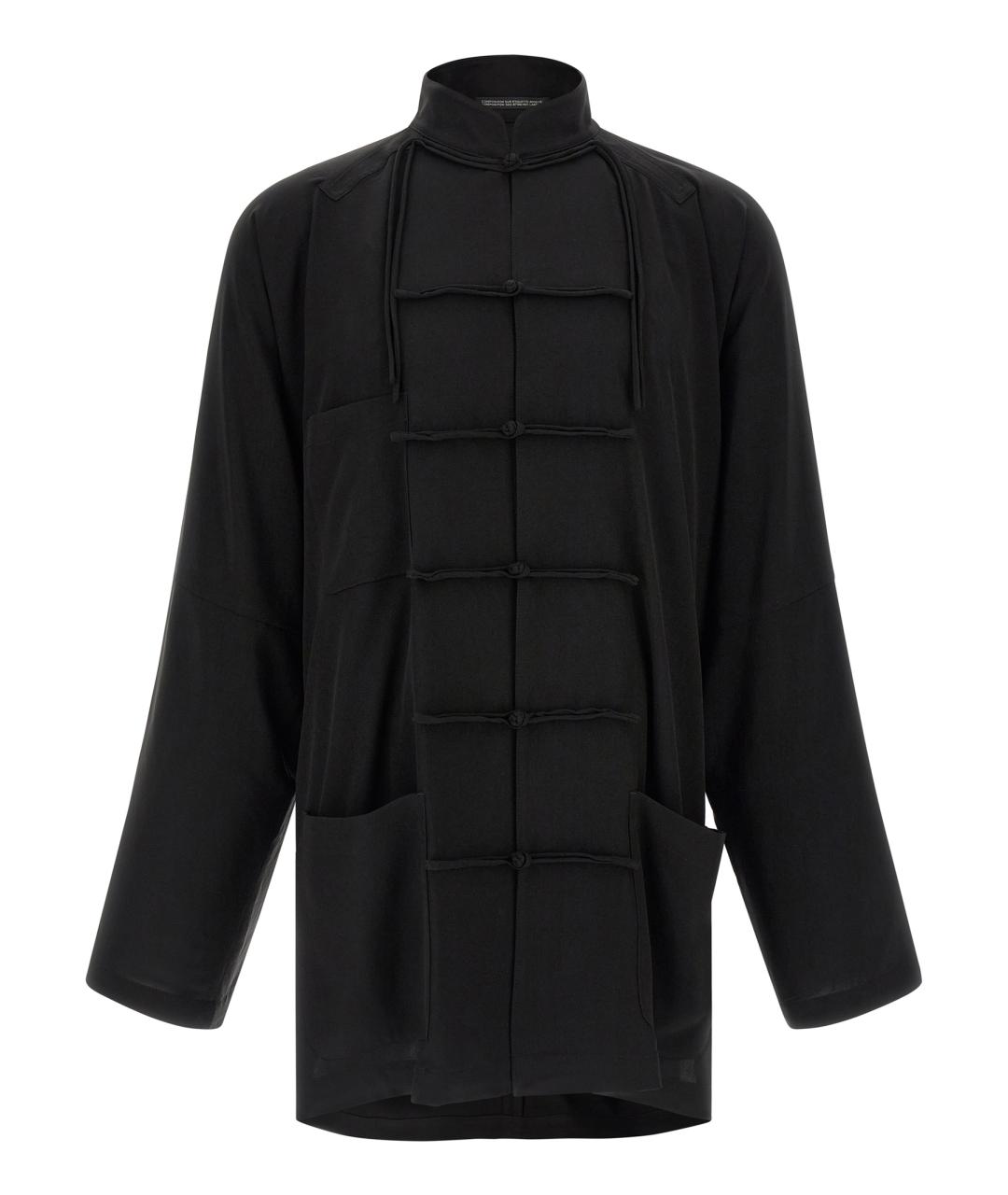 YOHJI YAMAMOTO Черный ацетатный пиджак, фото 1