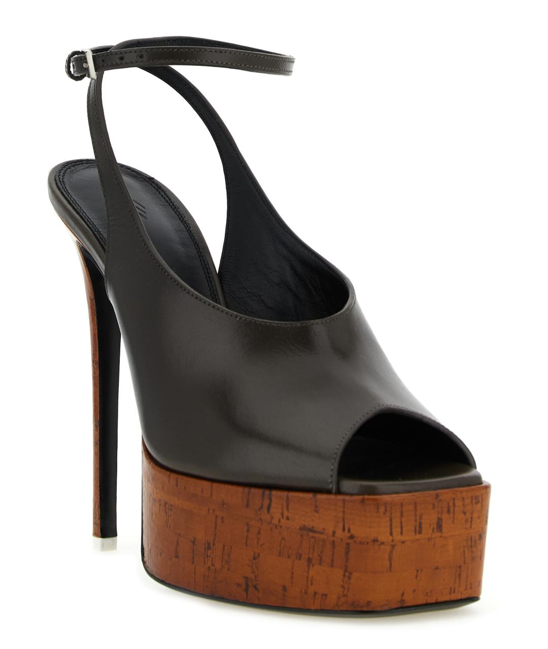 THE ATTICO Кожаные босоножки, фото 2