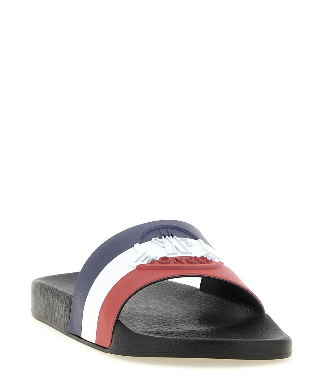 MONCLER Мульти синтетические шлепанцы, фото 2
