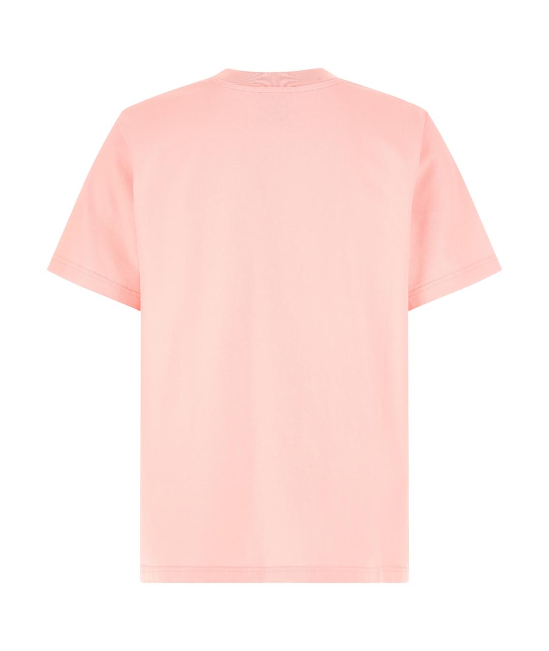 CASABLANCA Розовая хлопковая футболка, фото 2