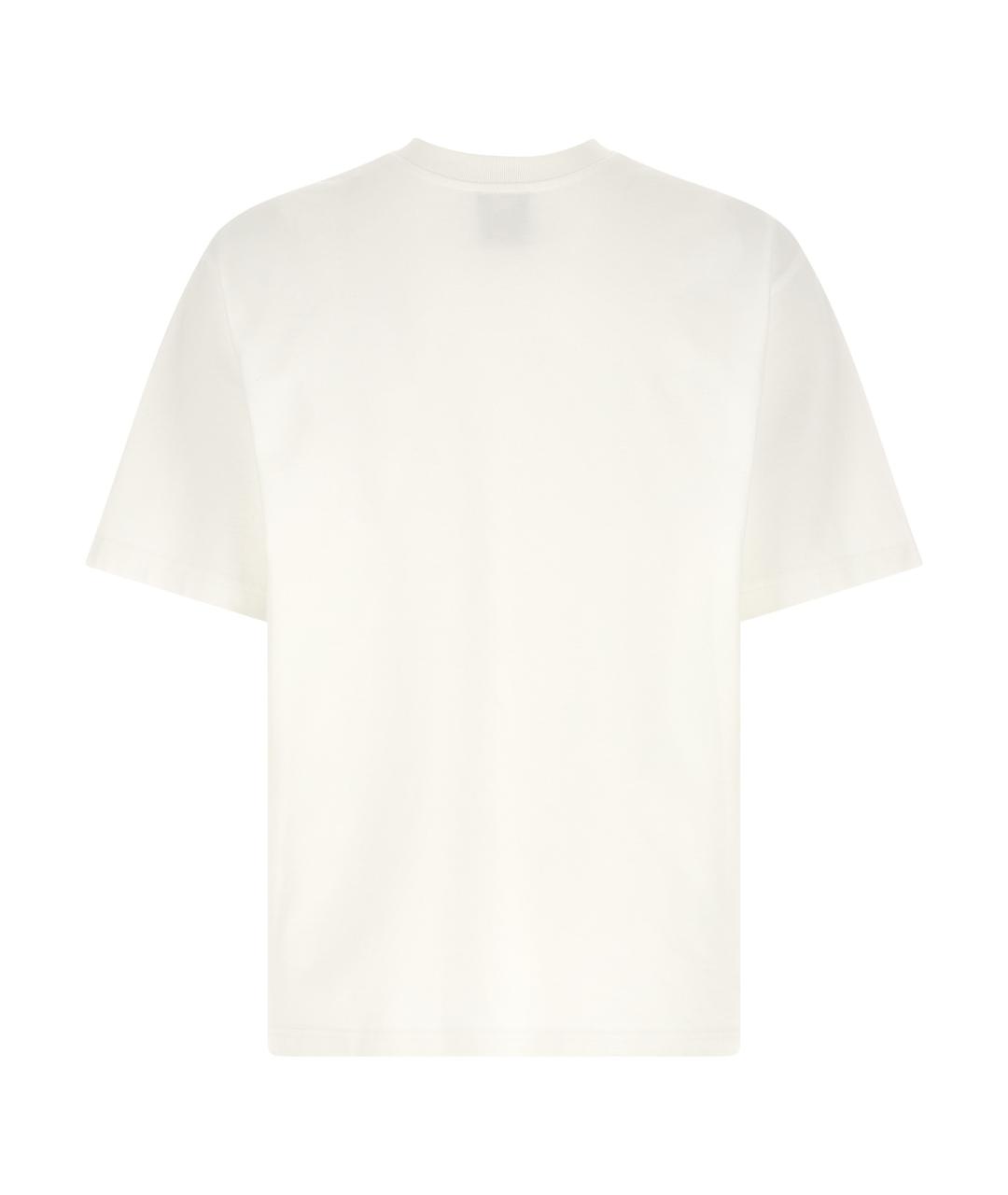 CASABLANCA Белая хлопковая футболка, фото 2