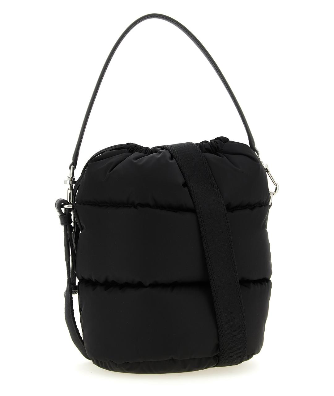 MONCLER Черная синтетическая сумка с короткими ручками, фото 2