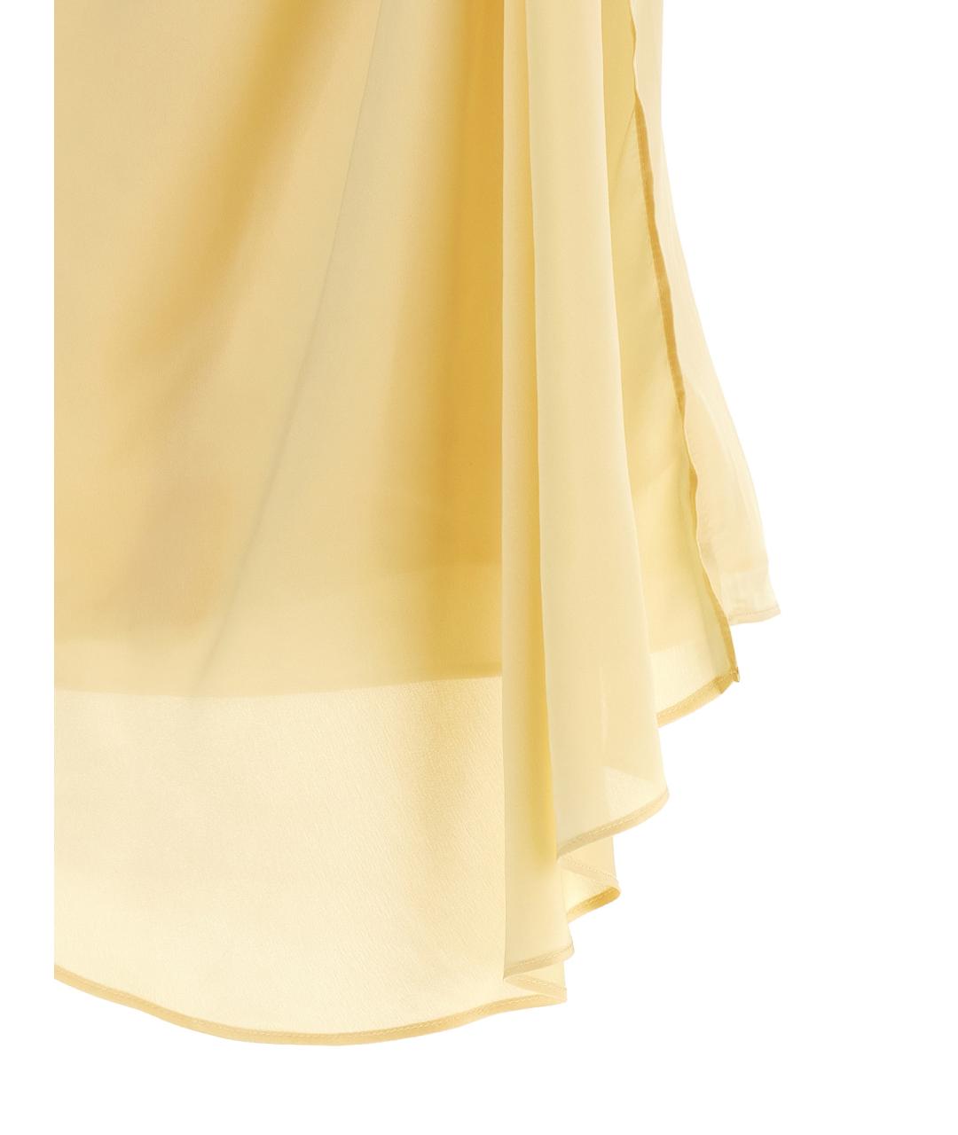 ROTATE Желтая полиэстеровая блузы, фото 4