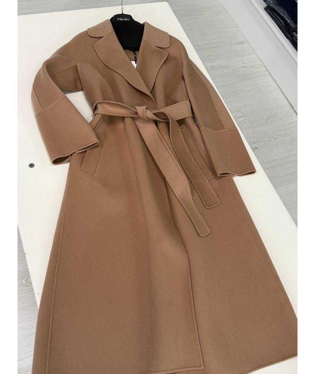 MAX MARA Бежевое шерстяное пальто, фото 2