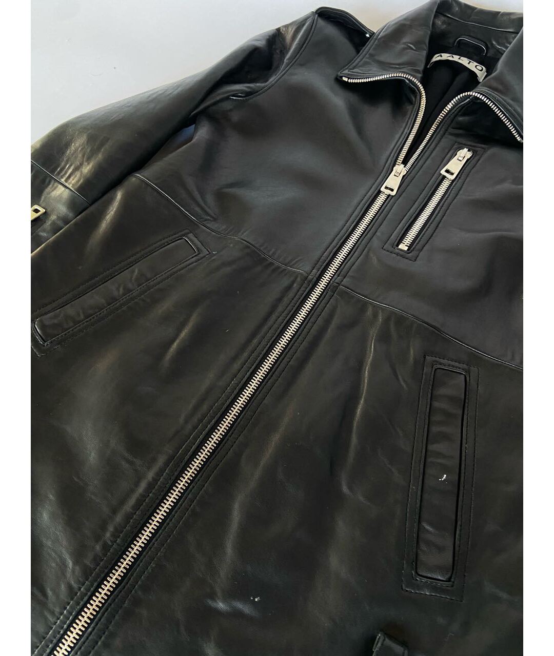 AALTO Черная кожаная куртка, фото 4