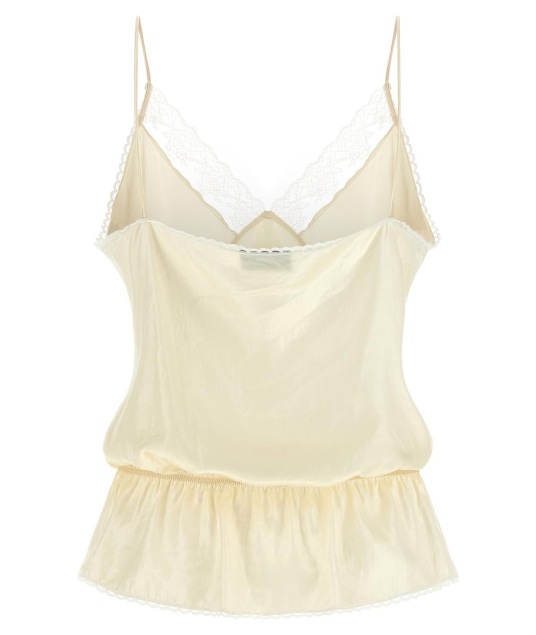 MAGDA BUTRYM Бежевая полиэстеровая блузы, фото 2