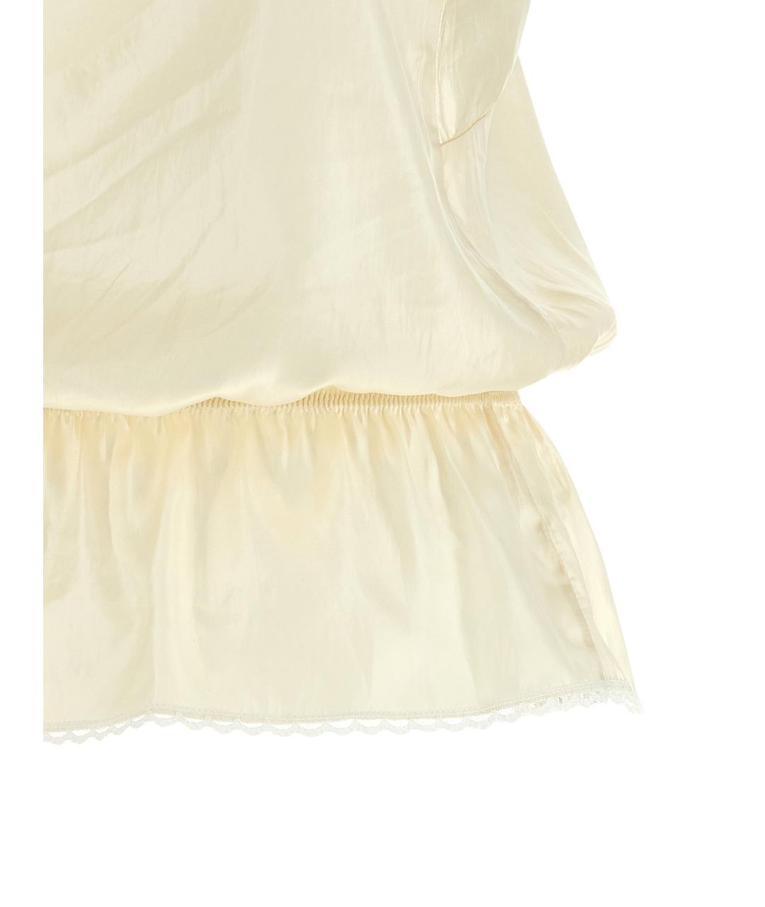 MAGDA BUTRYM Бежевая полиэстеровая блузы, фото 4