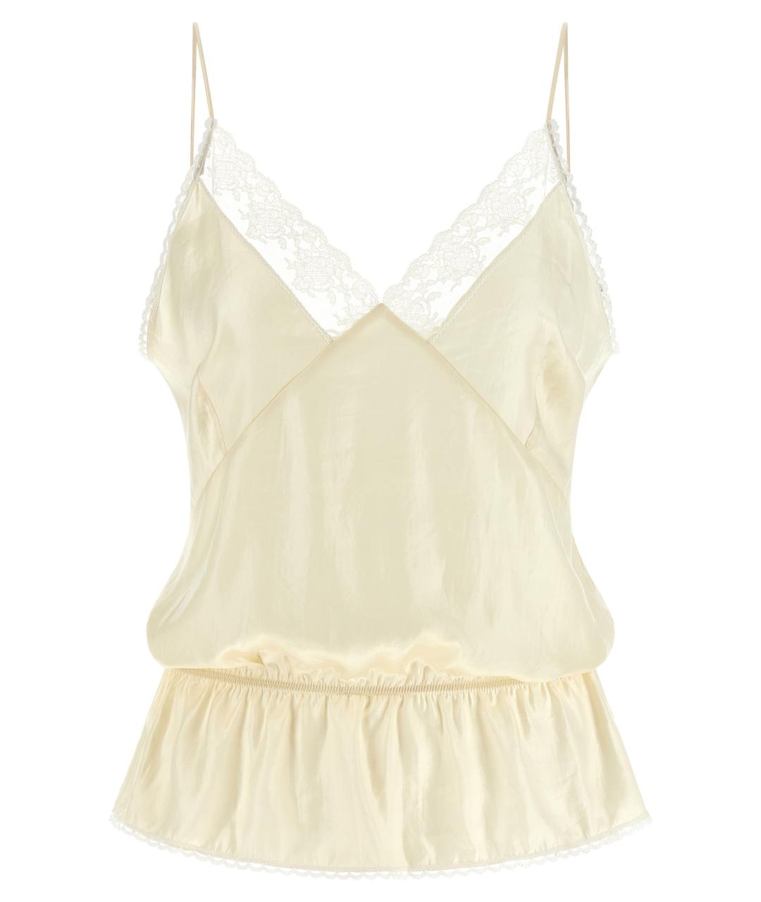 MAGDA BUTRYM Бежевая полиэстеровая блузы, фото 1