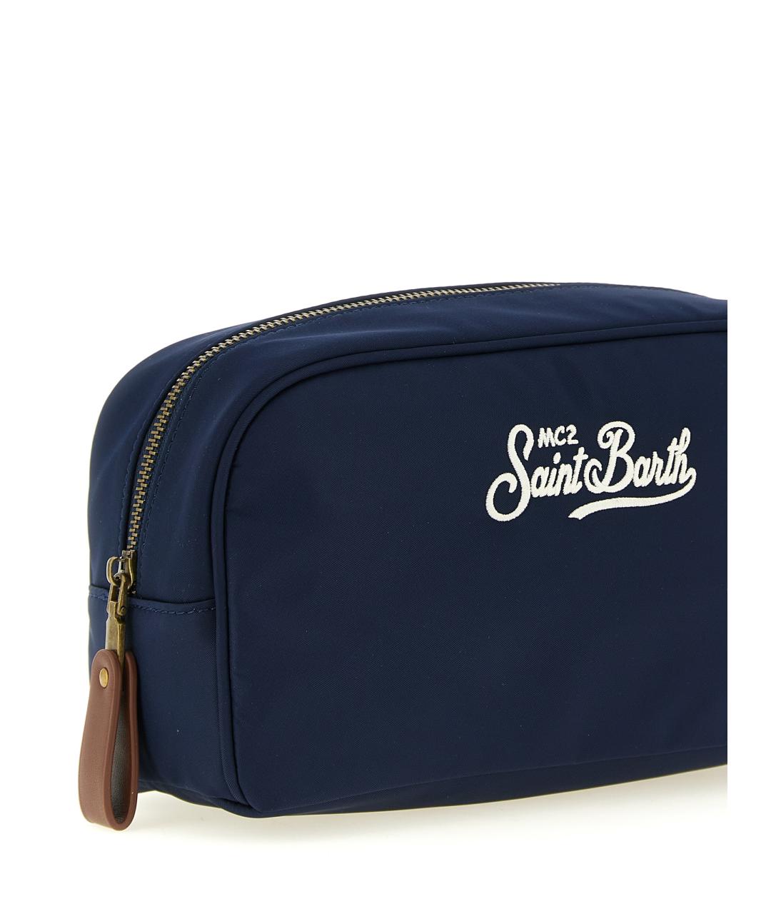 MC2 SAINT BARTH Синяя тканевая барсетка, фото 3