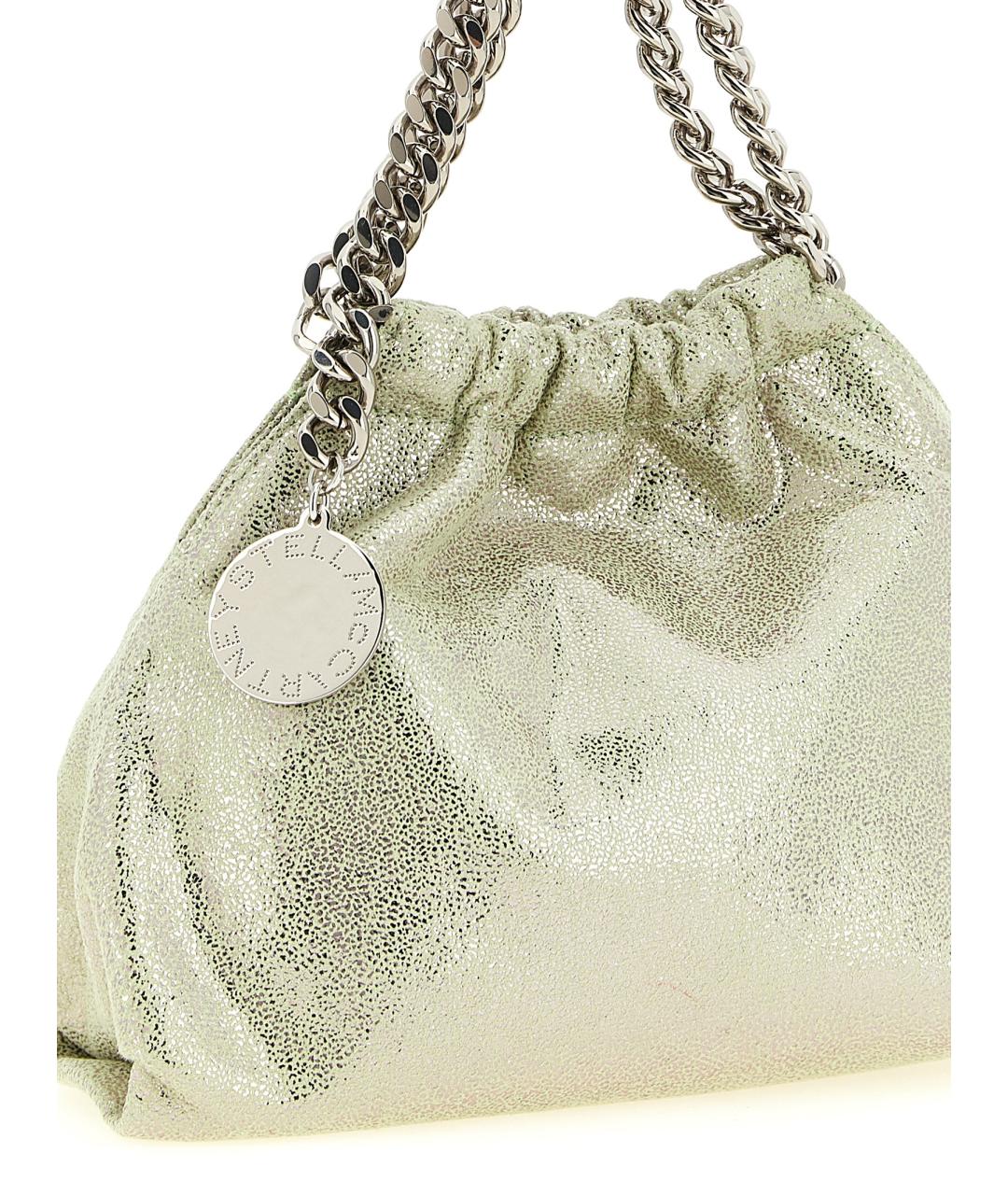 STELLA MCCARTNEY Зеленая синтетическая сумка тоут, фото 3