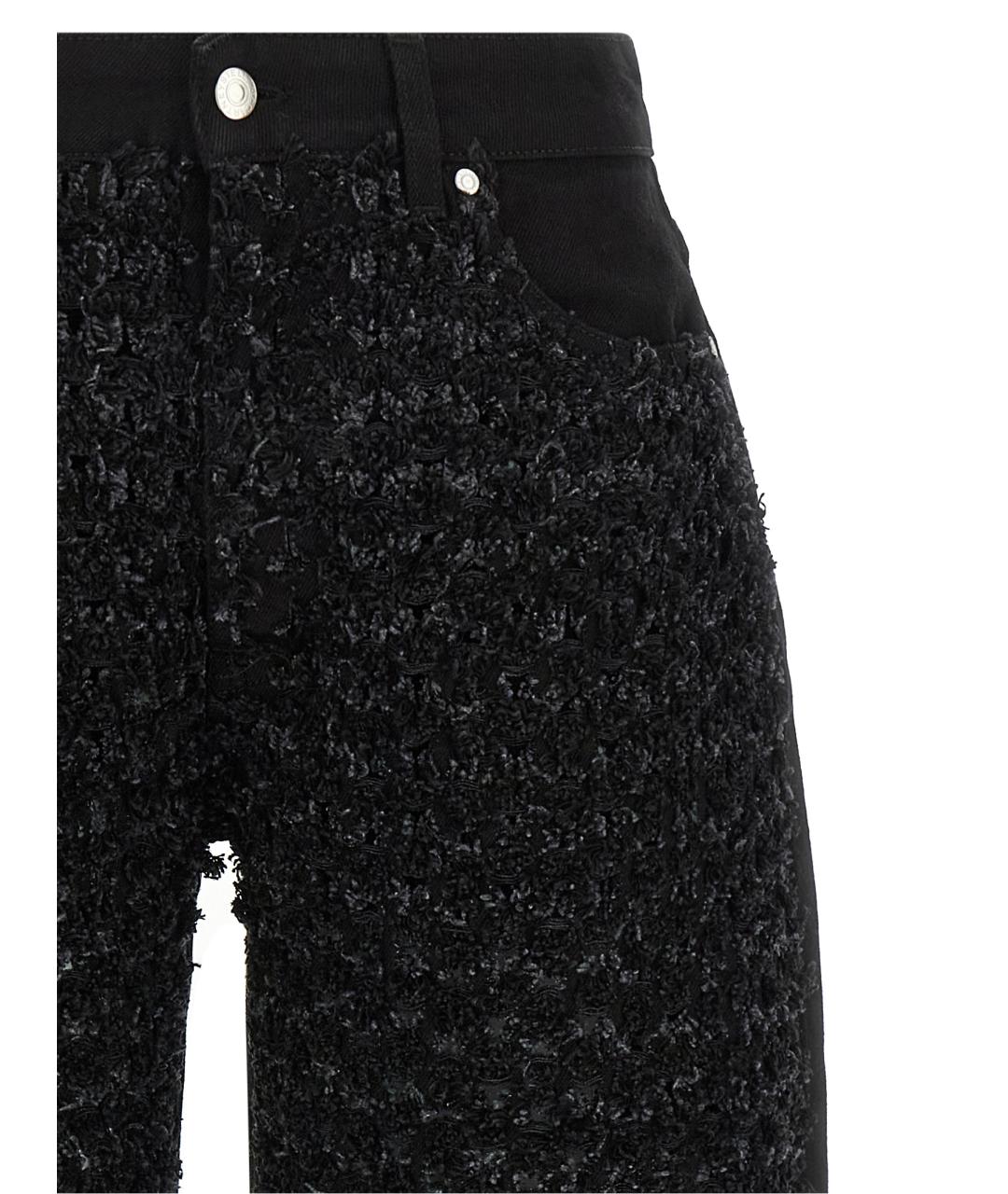 STELLA MCCARTNEY Черные хлопковые прямые джинсы, фото 3