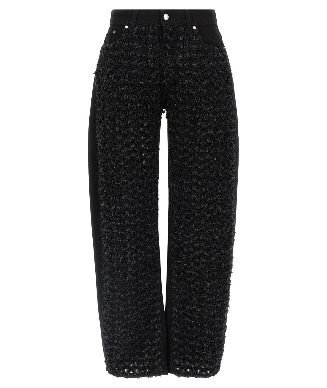 STELLA MCCARTNEY Черные хлопковые прямые джинсы, фото 1