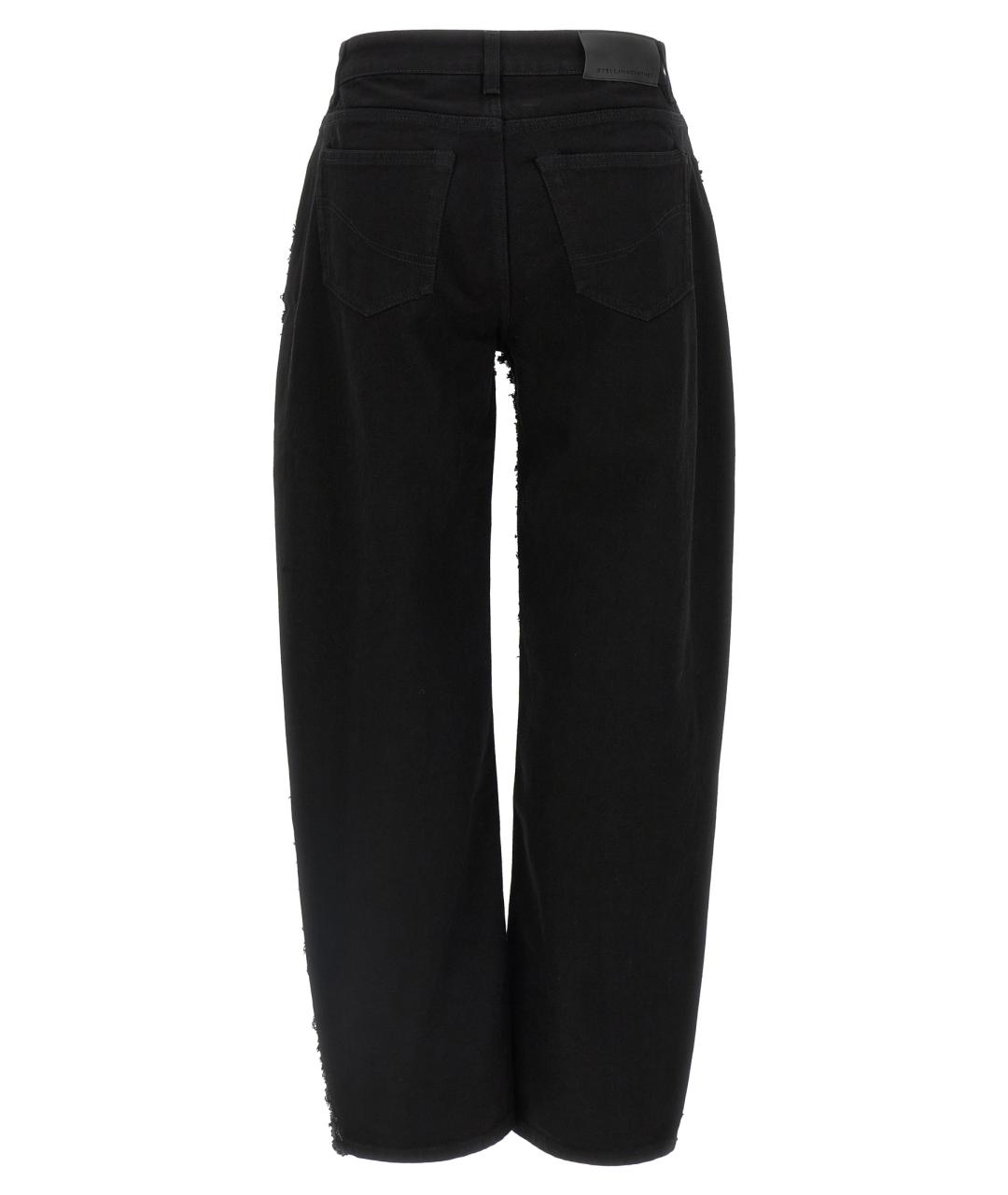 STELLA MCCARTNEY Черные хлопковые прямые джинсы, фото 2