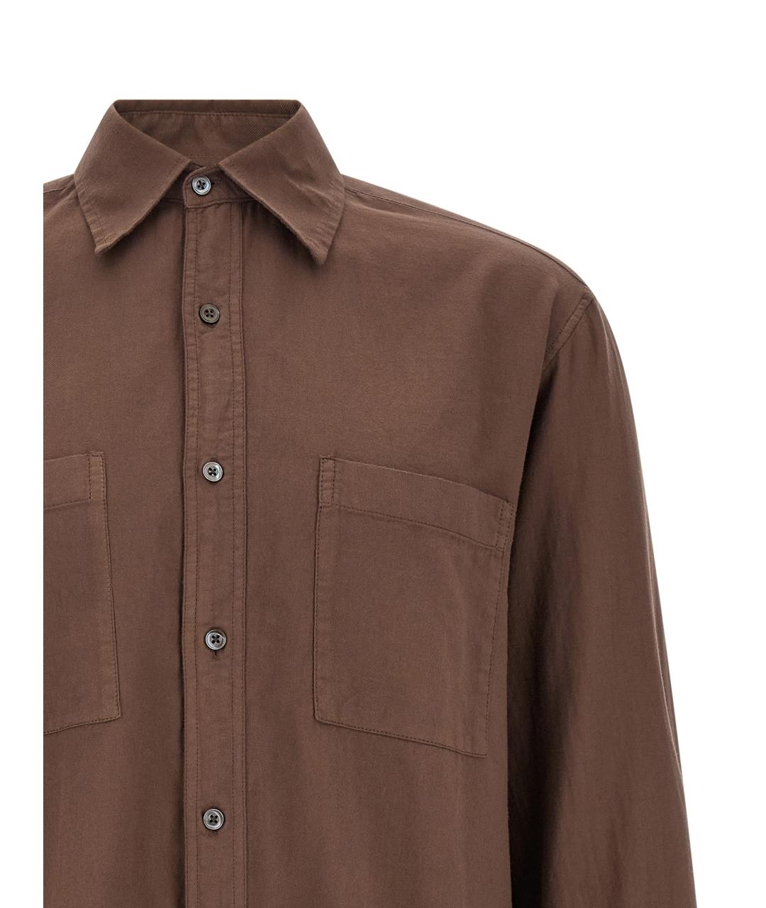 CELLAR DOOR Коричневая хлопковая кэжуал рубашка, фото 3