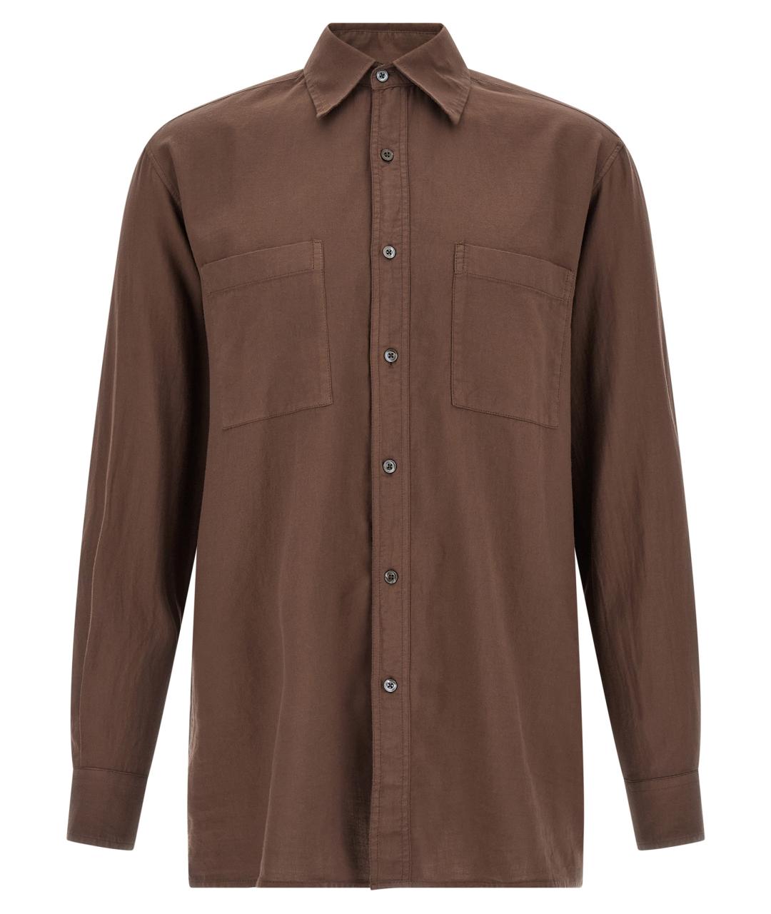 CELLAR DOOR Коричневая хлопковая кэжуал рубашка, фото 1