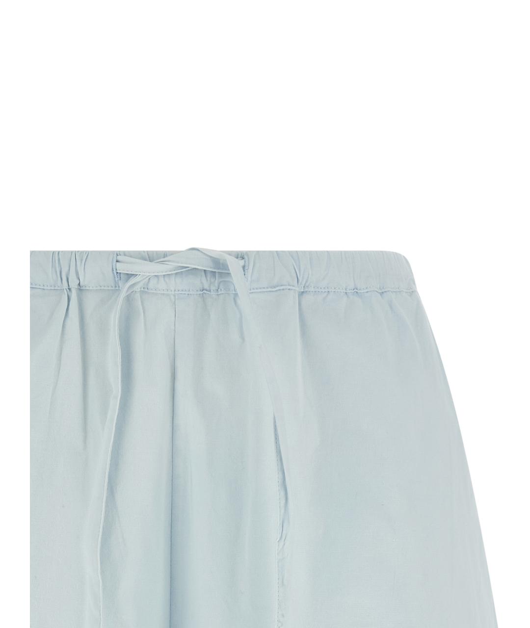 ROTATE Голубые хлопковые шорты, фото 3