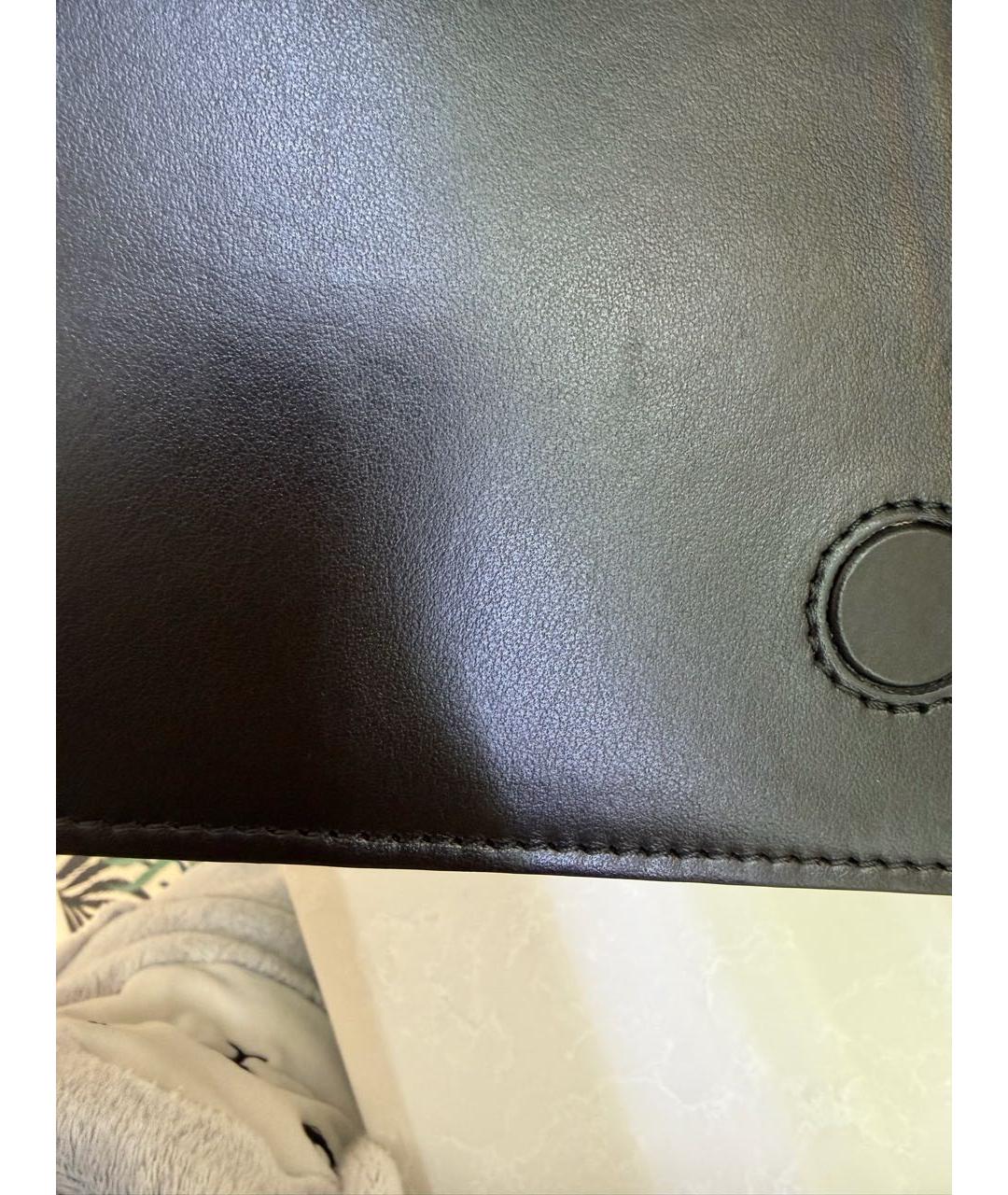 JACQUEMUS Черная кожаная сумка с короткими ручками, фото 6