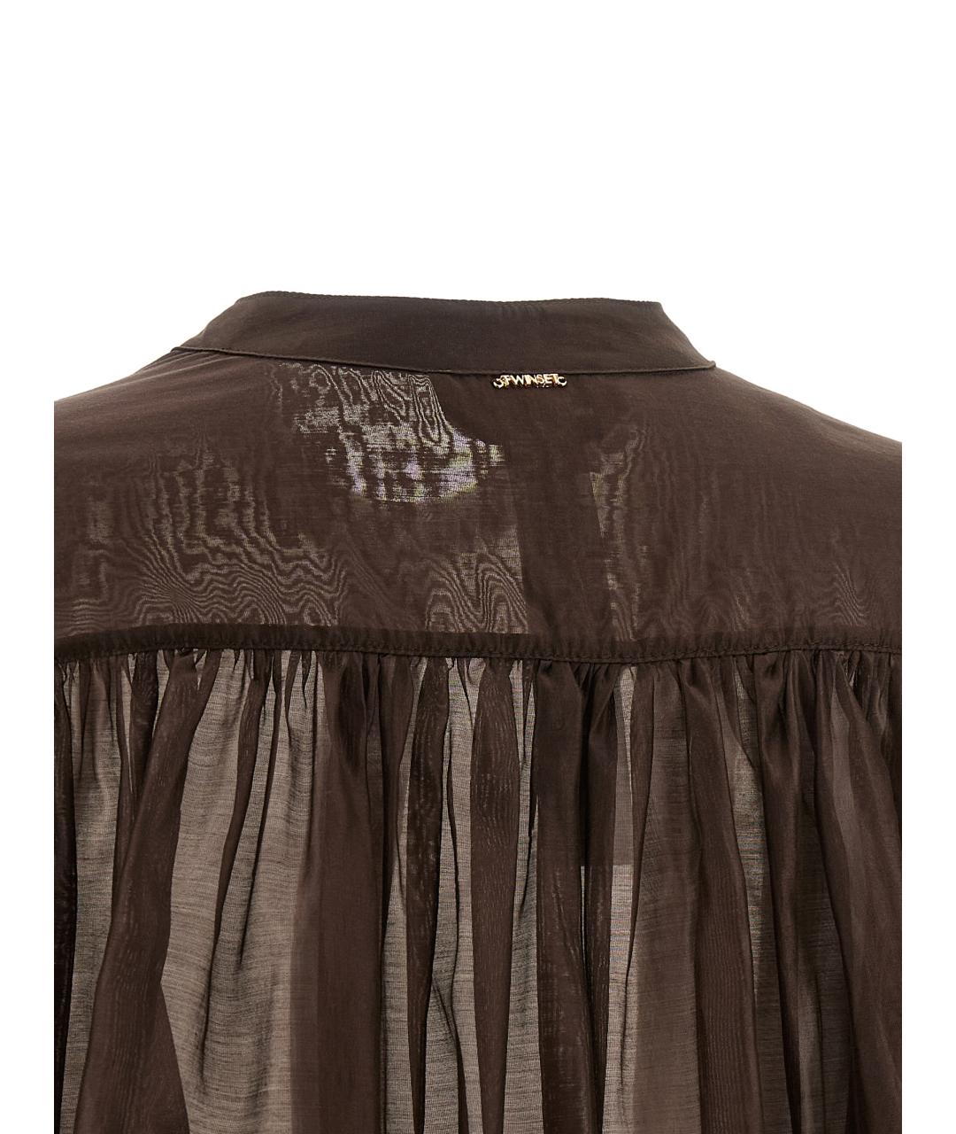 TWIN-SET Коричневая блузы, фото 4