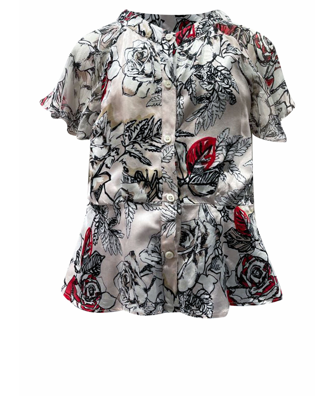 MISS BLUMARINE Мульти шелковая рубашка/блузка, фото 1