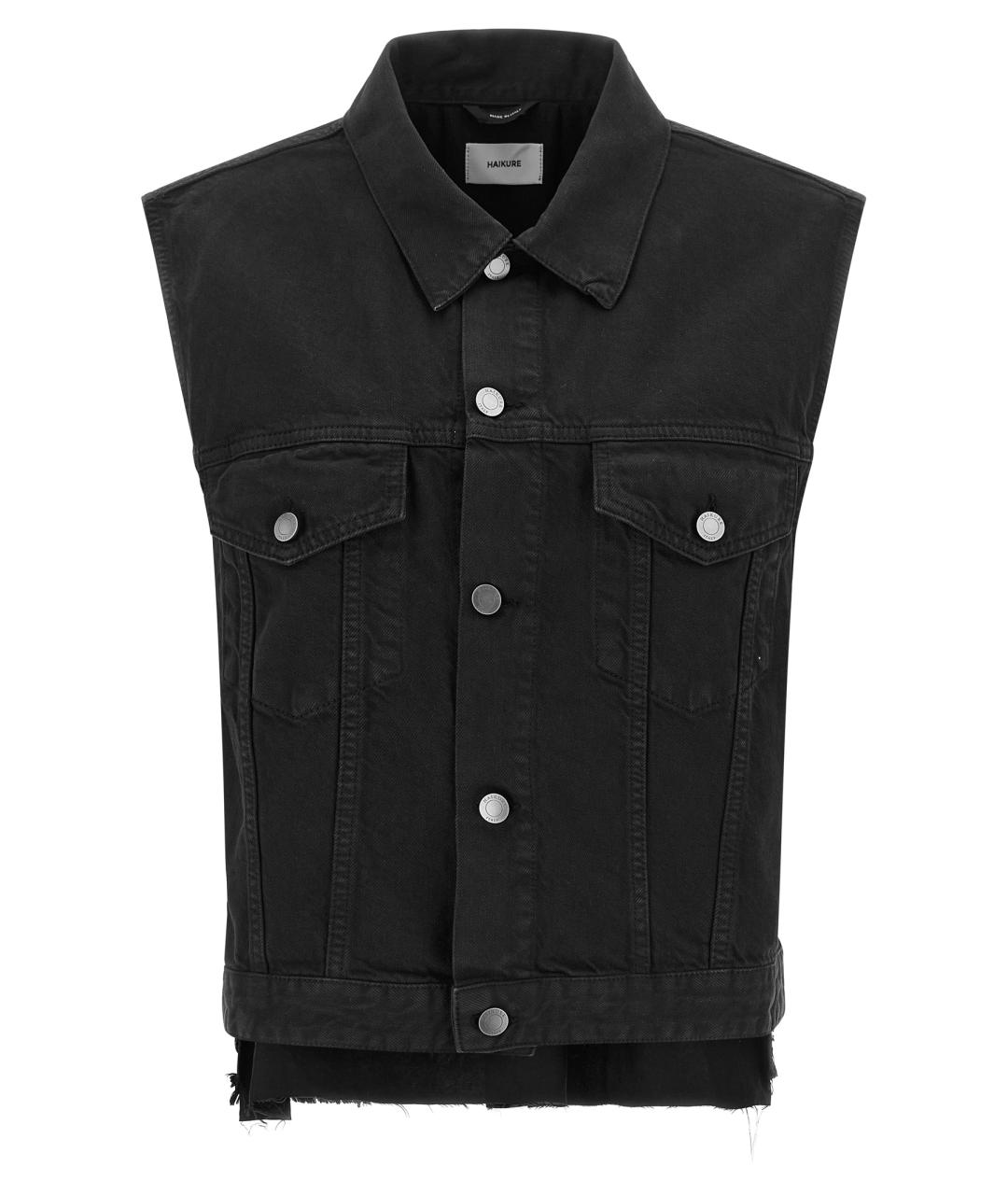 HAIKURE Черная хлопковая жилетка, фото 1