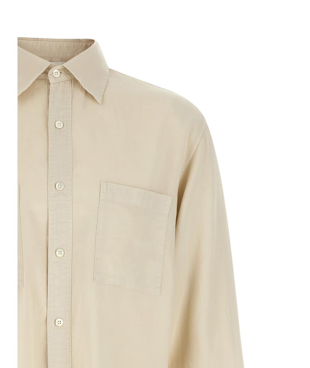 CELLAR DOOR Бежевая хлопковая кэжуал рубашка, фото 2
