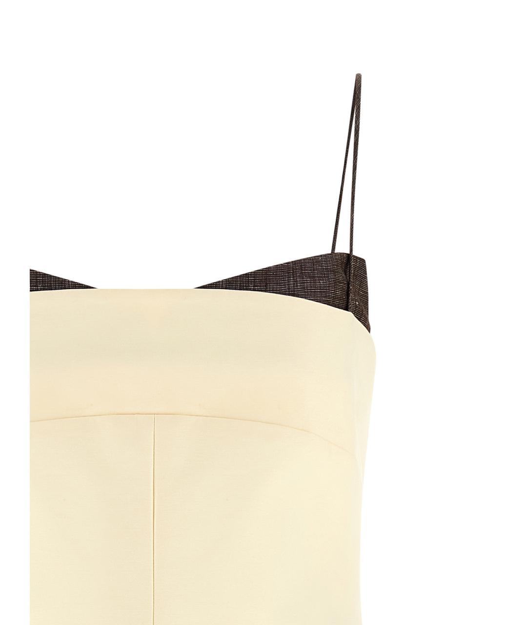 entire studios Бежевое хлопковое повседневное платье, фото 2