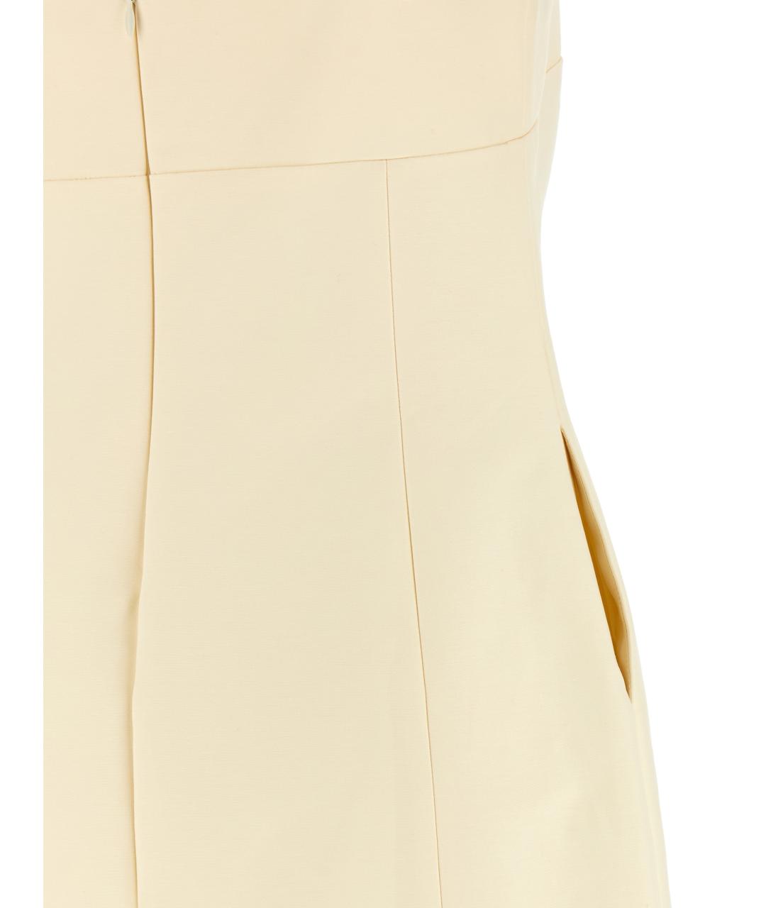 entire studios Бежевое хлопковое повседневное платье, фото 3