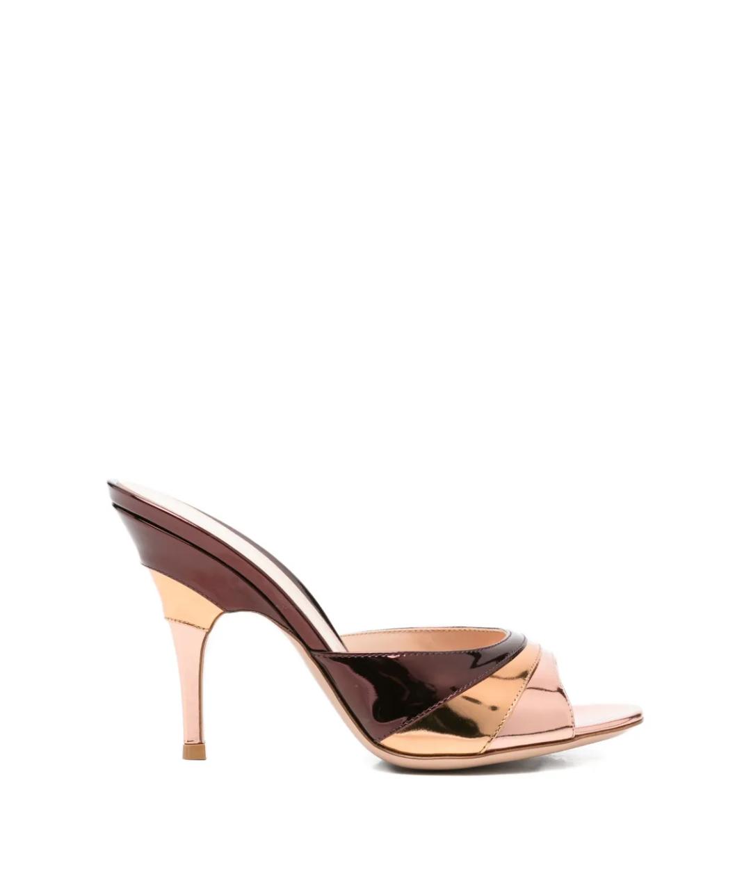 GIANVITO ROSSI Мульти кожаные мюли, фото 1