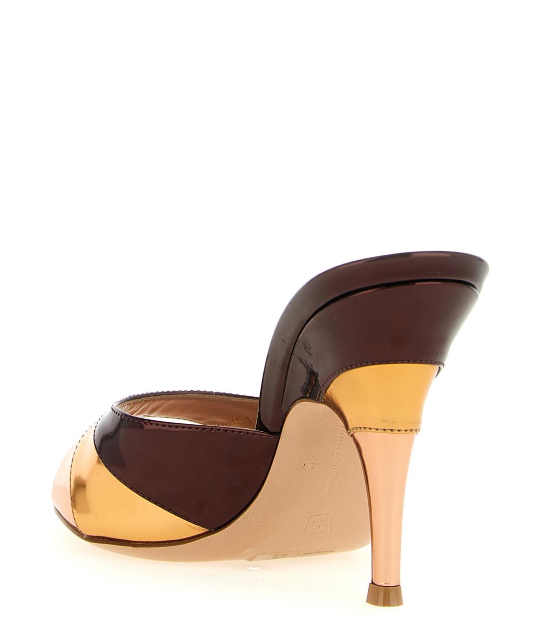 GIANVITO ROSSI Мульти кожаные мюли, фото 3