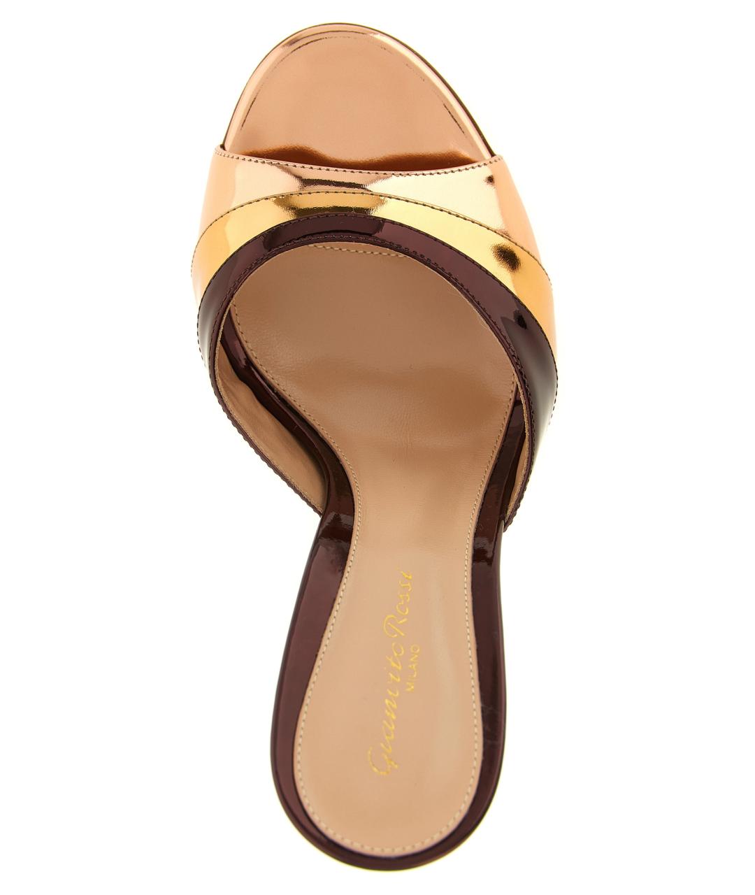 GIANVITO ROSSI Мульти кожаные мюли, фото 4