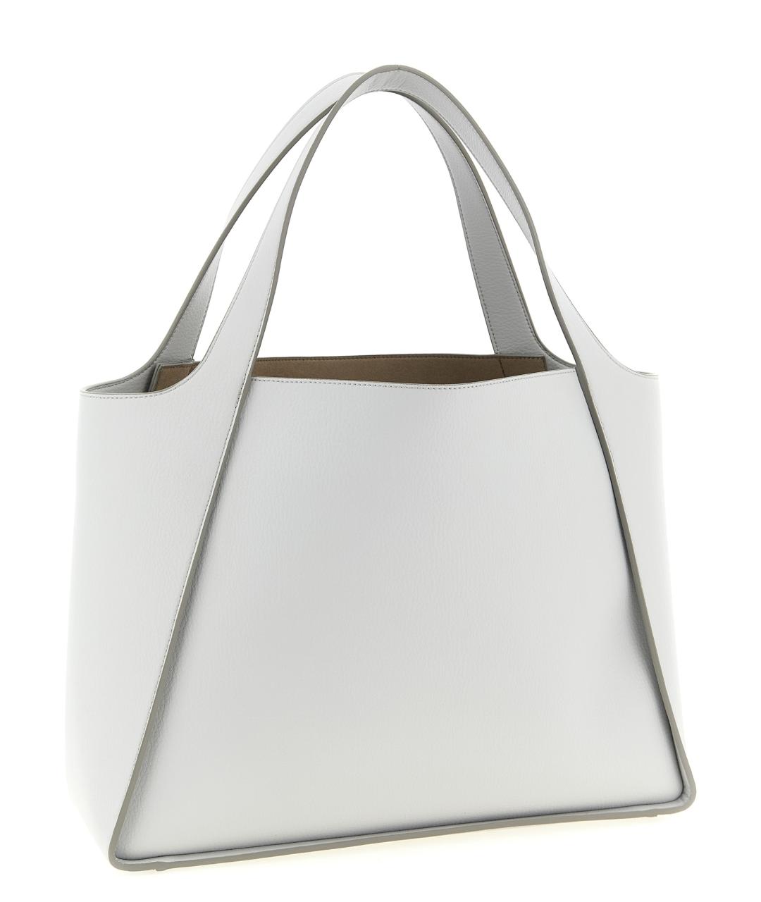 STELLA MCCARTNEY Серая синтетическая сумка тоут, фото 2