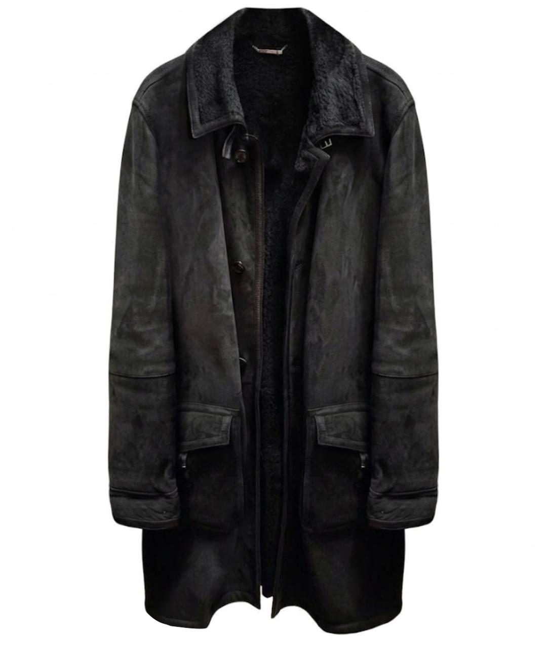 ERMENEGILDO ZEGNA XXX Черная замшевая дубленка/шуба, фото 1