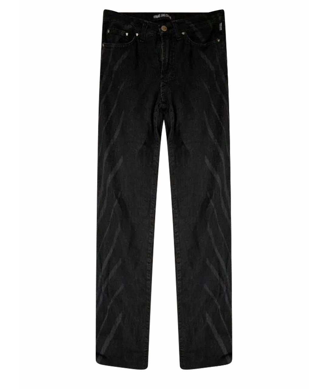 VERSACE JEANS COUTURE Черные хлопковые джинсы слим, фото 1