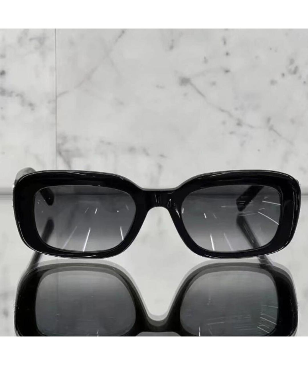 SAINT LAURENT Черные пластиковые солнцезащитные очки, фото 3