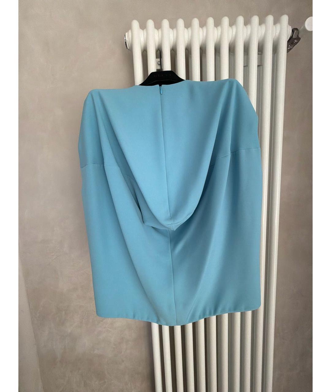 BALENCIAGA Голубая полиамидовая блузы, фото 2